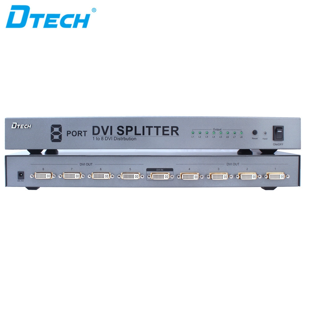 DTECH DT-7025 Répartiteur 1 à 8 DVI