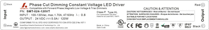 led driver 24v triac dimmable led power supply