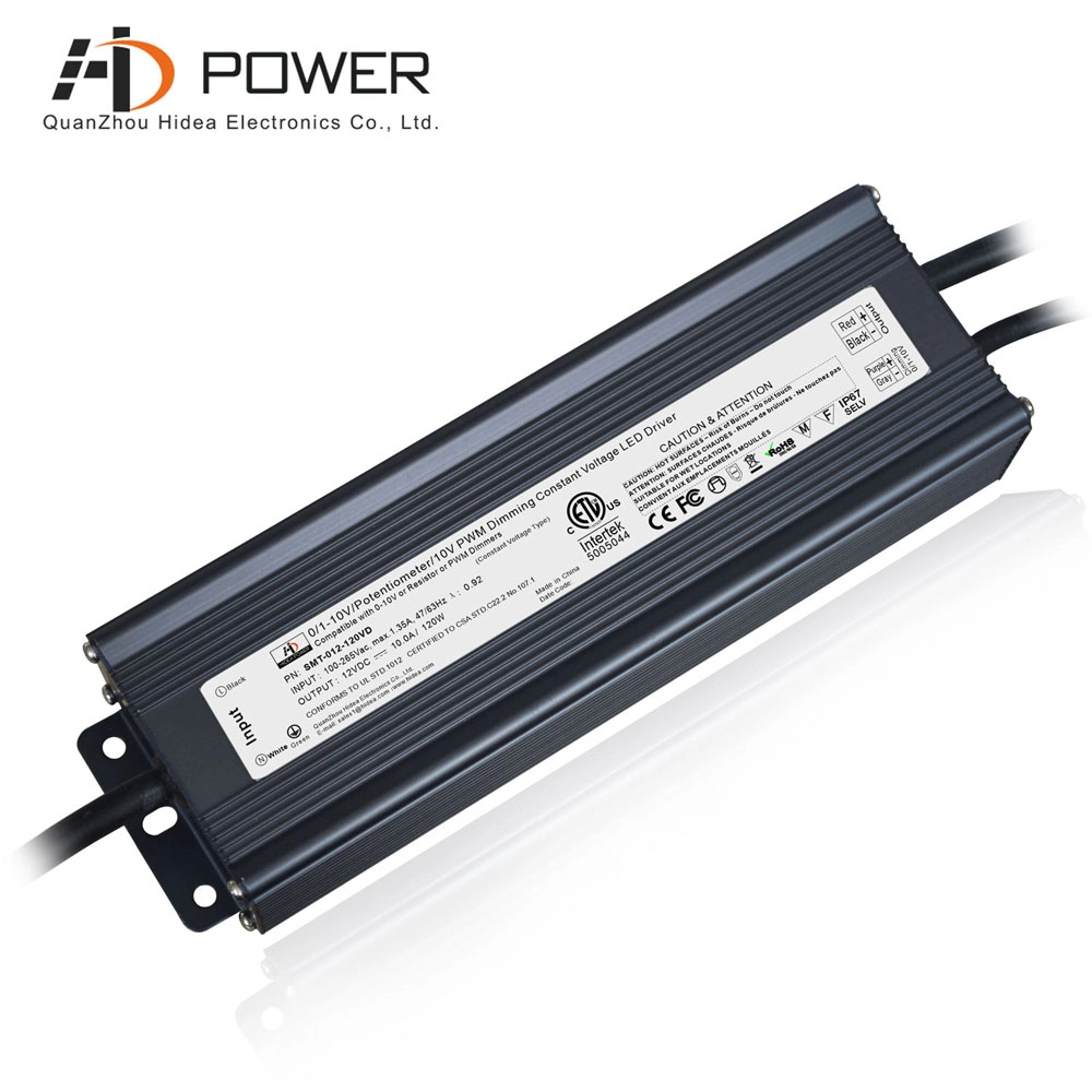 Sortie PWM 12V 120W 0 10v driver led dimmable