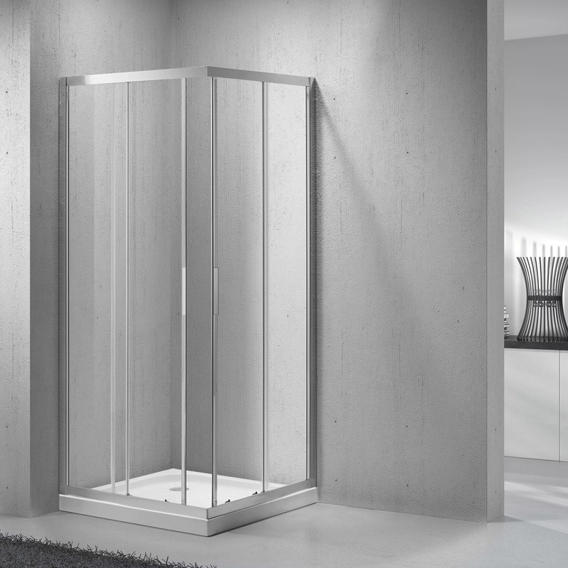 cabines de douche entrée d'angle carrée Easy DIY