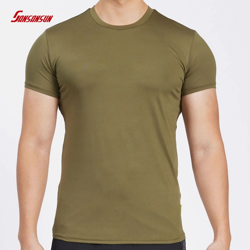Quick Dry Sport T Shirt Men Short Sleeves Summer Casual Cotton Plus Size