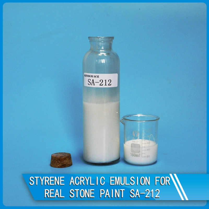 Émulsion acrylique de styrène pour peinture en pierre véritable SA-212