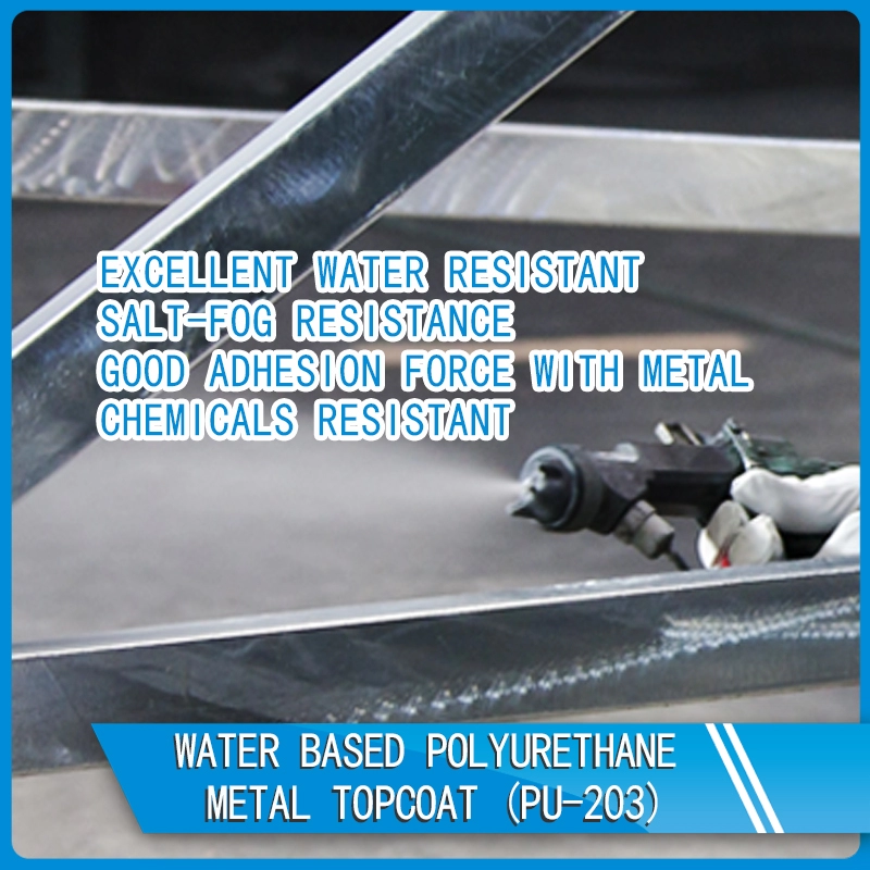 Couche de finition métal polyuréthane à base d'eau PU-203