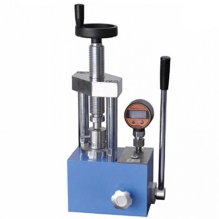 Presse hydraulique manuelle Lab 12T avec un manomètre numérique en option couramment utilisé dans les laboratoires infrarouges