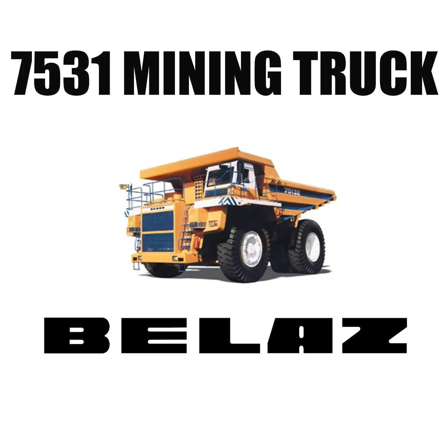BELAZ 7531 équipé de pneus de génie civil minier LUAN 50/80R57 pour les mines