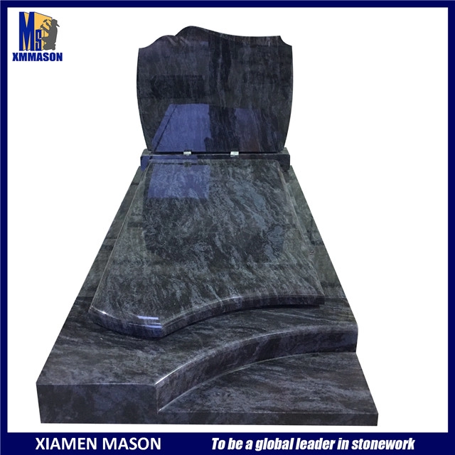 France Standard Pierre Tombale Granit Masse Bleu
