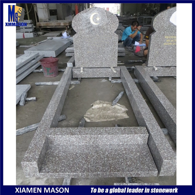 Granit de pierre tombale islamique G664 avec or sablé