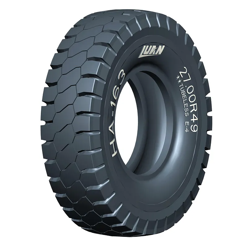 Modèle HA163 de pneus miniers géants 27.00R49 pour camions à benne rigide de 100 tonnes