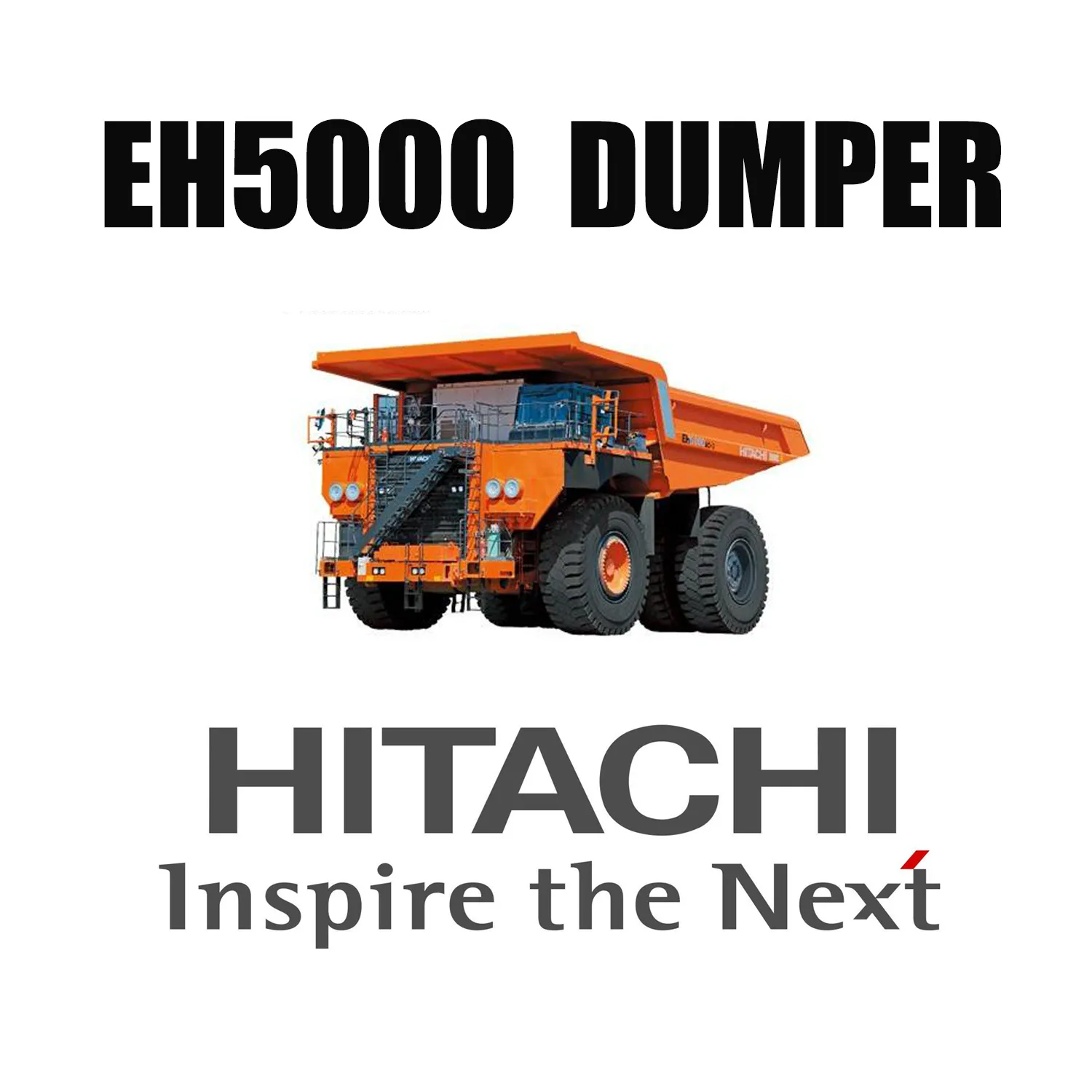 Composé résistant aux coupures 53/80R63 Pneus Giant Mining OTR montés sur HITACHI EH5000