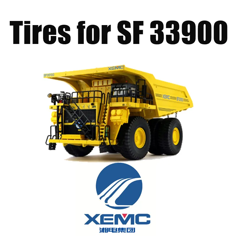 Camions miniers à usage intensif XEMC SF33900 équipés de pneus hors route LUAN 46/90R57 OTR