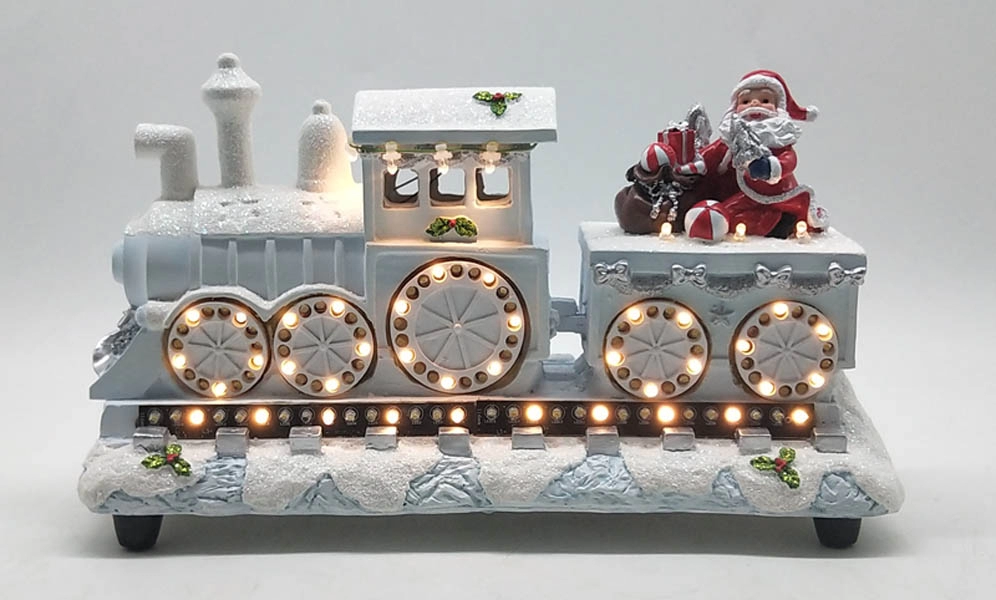 LED Santa's Express avec feux de circulation blanc chaud