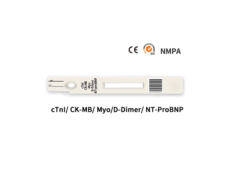 Test quantitatif rapide 5 en 1 (cTnI/ CK-MB/ Myo/ NT-proBNP/ D-Dimère)
