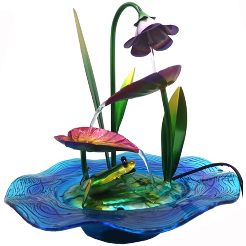 Fontaine de table en verre fleur