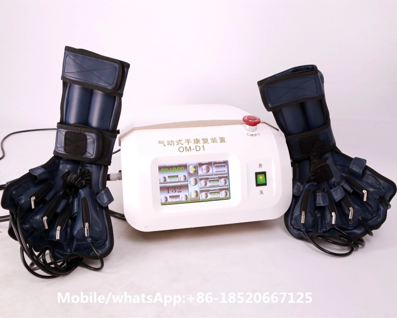Dispositif pneumatique de rééducation de la main pour prévenir la contracture des articulations des doigts après un AVC