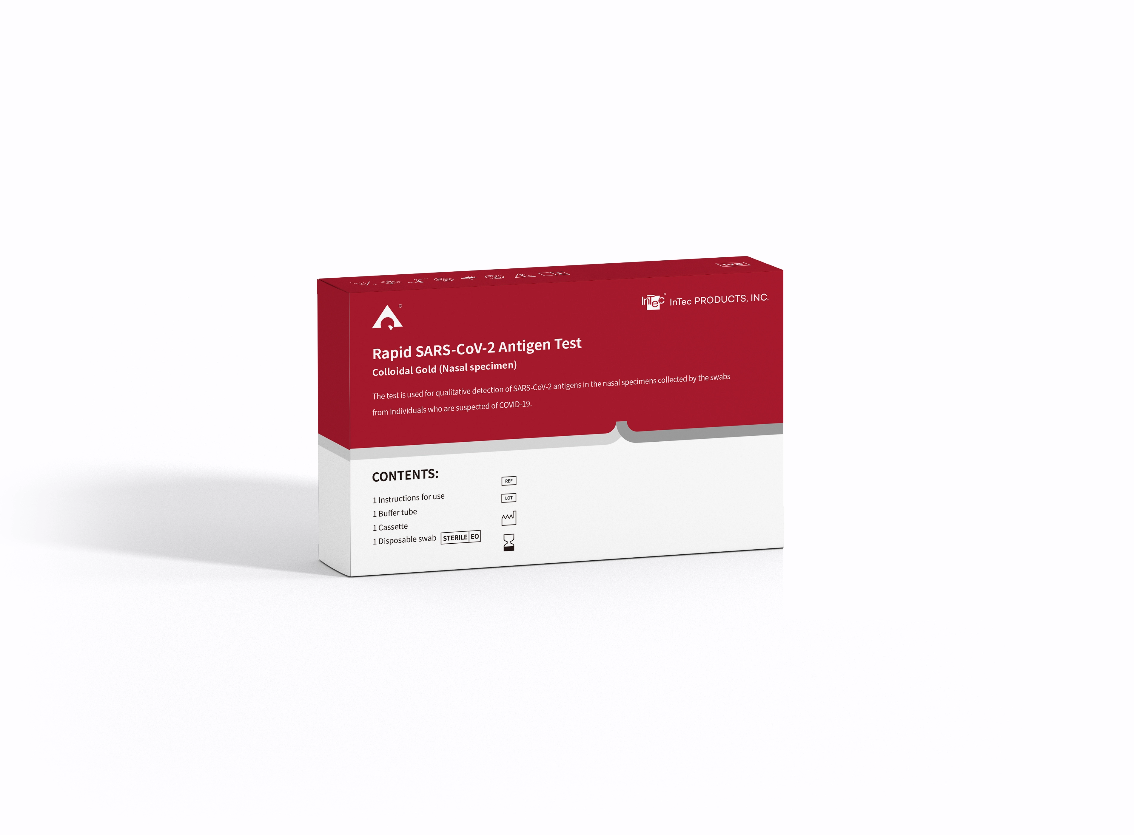 Test rapide d'antigène SARS-CoV-2 (écouvillon nasal) pour une utilisation en auto-test