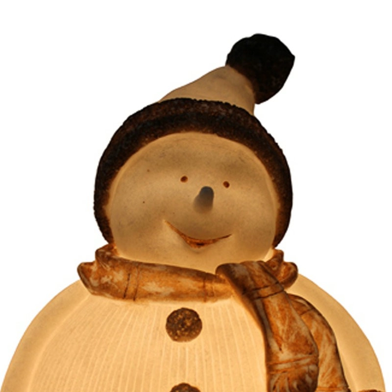 Lampe de bonhomme de neige côtelée blanche de Noël best-seller pour une utilisation en intérieur