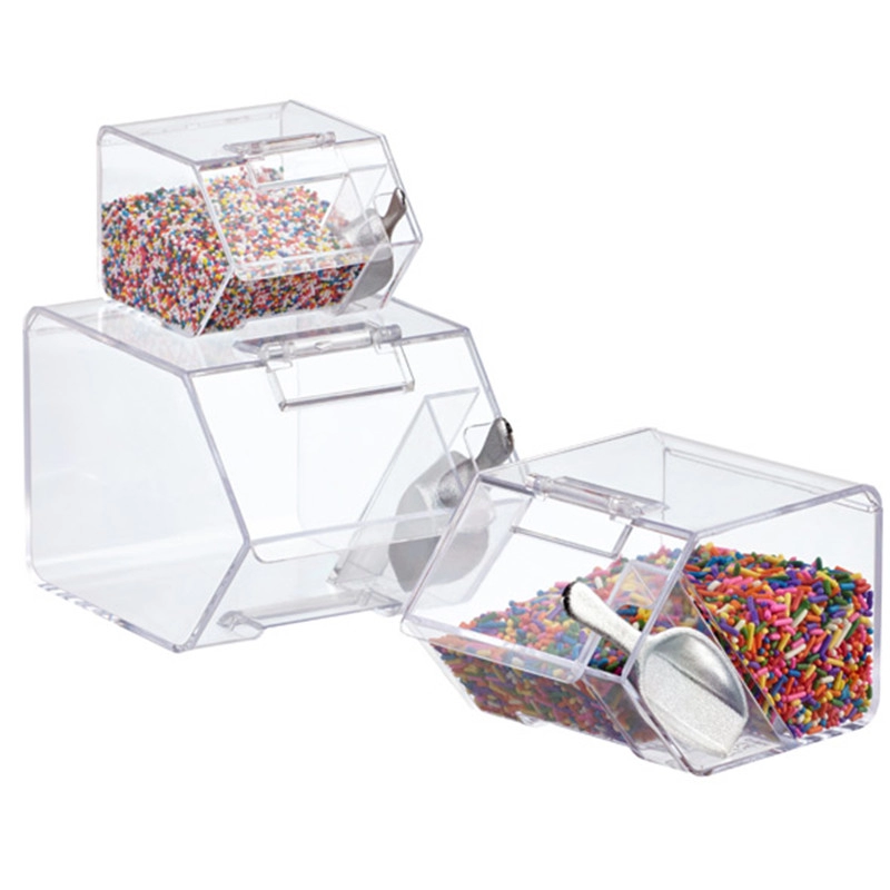 Boîte de bonbons acrylique en étain de bonbons pour la vente directe d'usine de cadeaux