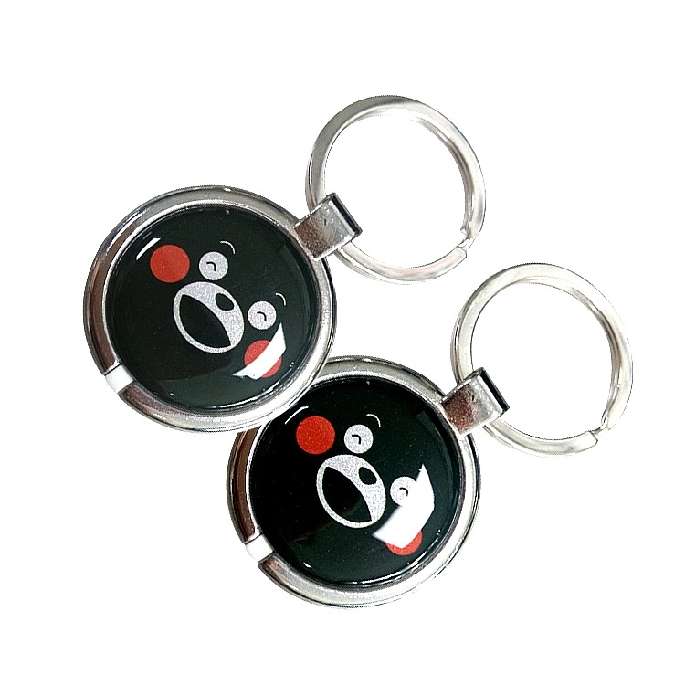 Porte-clés RFID avec anneau en métal pour l'identification des animaux de compagnie