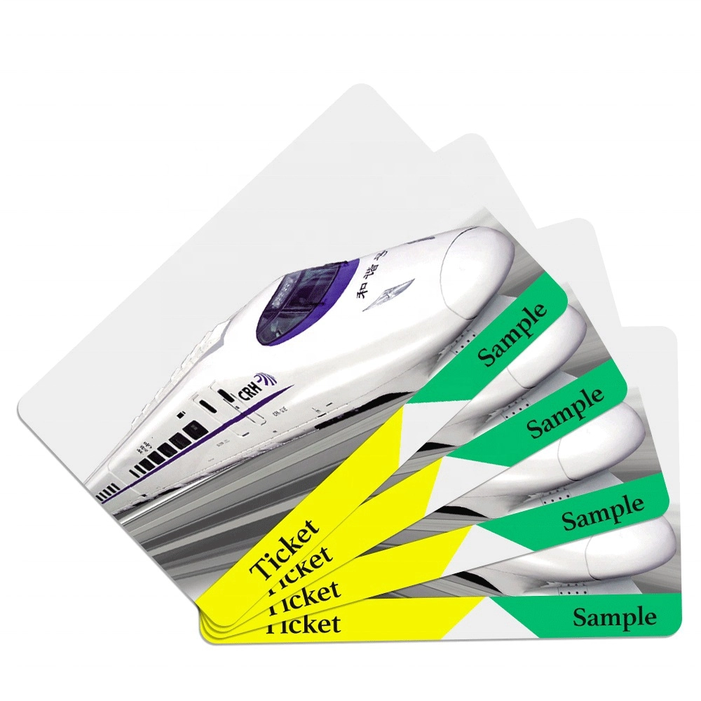 Cartes de tickets de métro en papier RFID avec puce Mifare Ultralight pour les transports publics