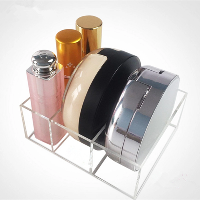 Support compact en acrylique cristal le plus vendu avec de grandes fentes