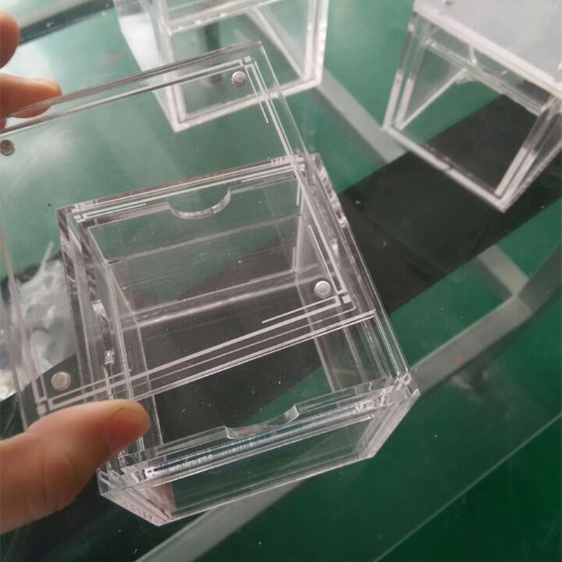 Cadre photo cube en acrylique à cinq côtés de dernière conception