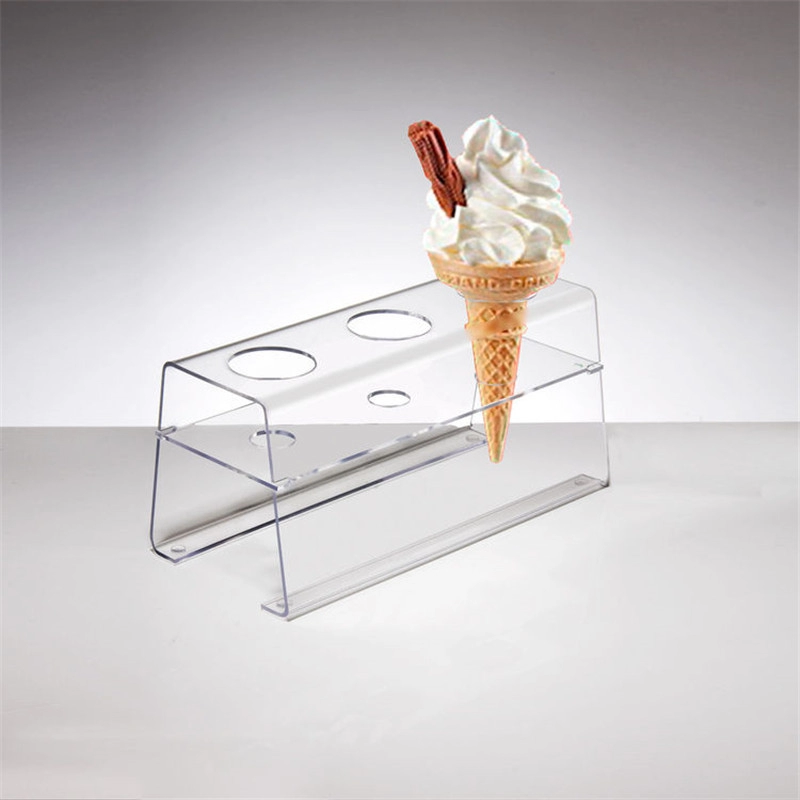 Support de cornet de crème glacée en acrylique