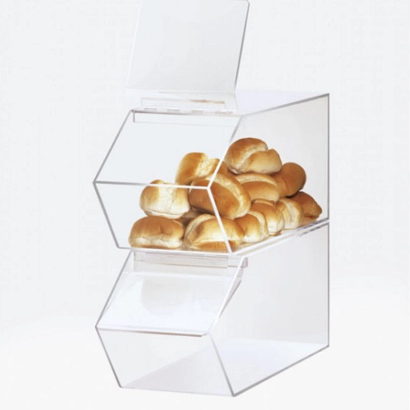 Boîte de conserve de chocolat de qualité alimentaire boîte de bonbons de pain acrylique