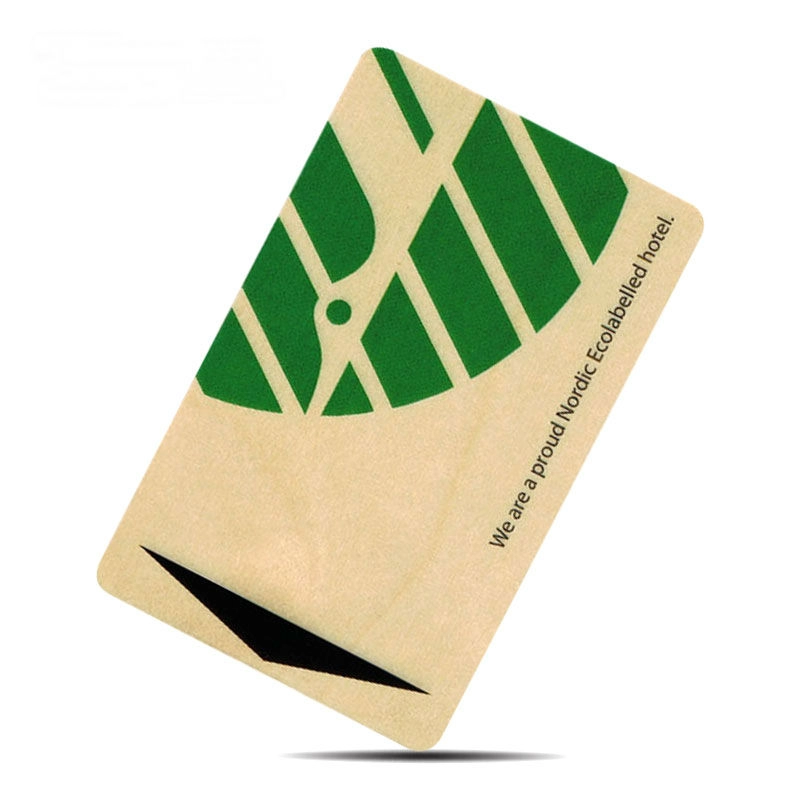 Cartes en bois écologiques RFID avec Mifare Plus expédiées pour le contrôle d'accès des hôtels de luxe