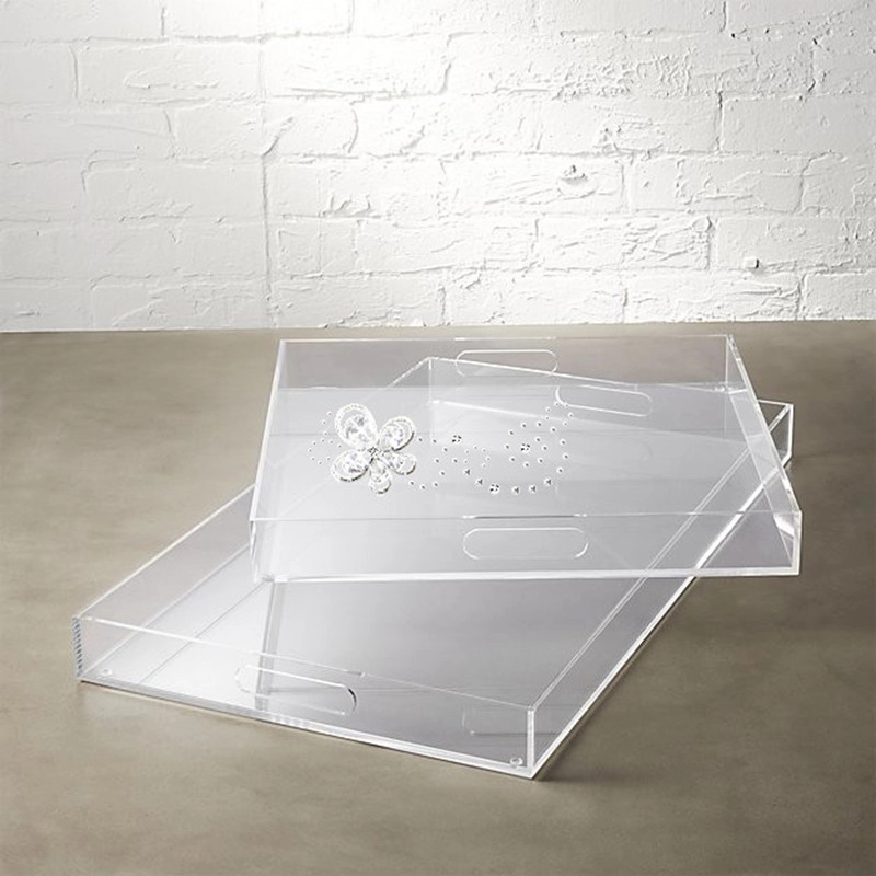 Plateau en plexiglas acrylique transparent Bar