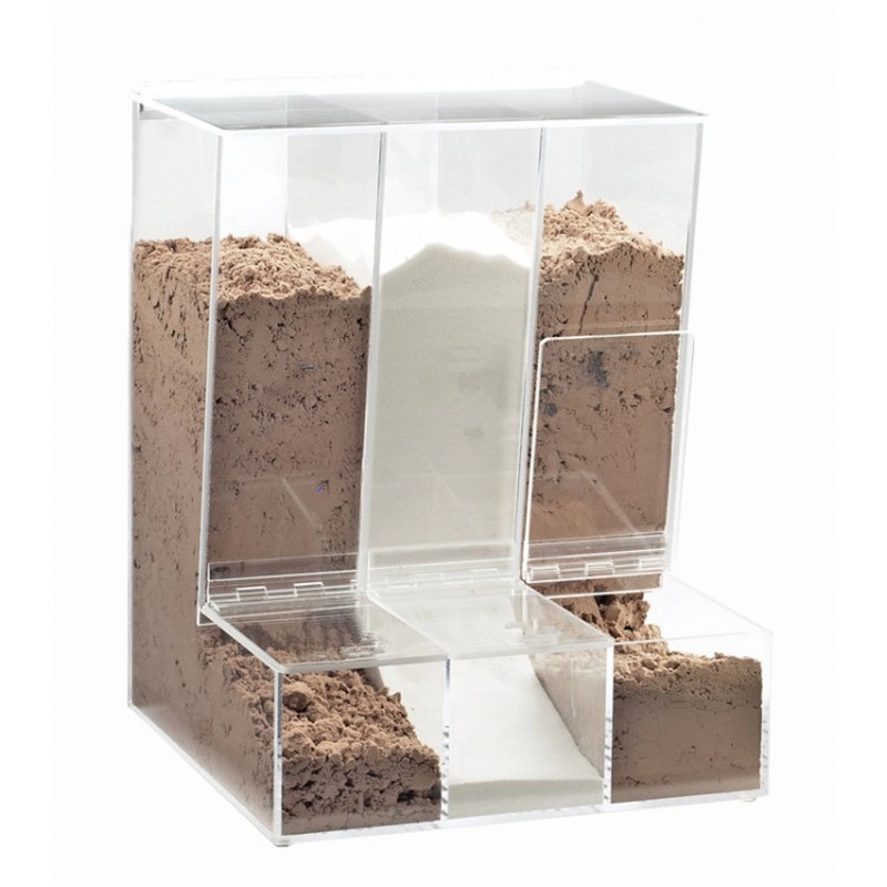 Boîte de rangement de bonbons en plexiglas acrylique pour aliments en vrac modernes
