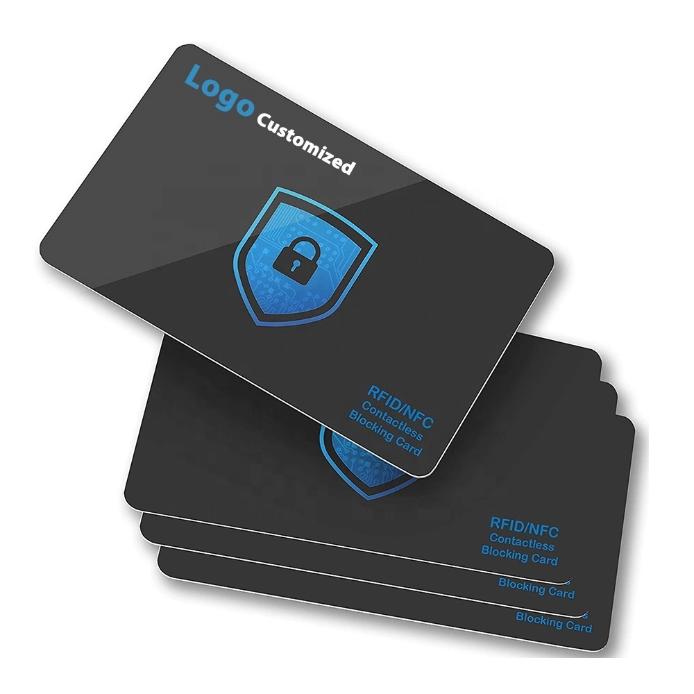 Cartes de blocage RFID 13,56 MHz NFC Cartes de blocage pour cartes de crédit Cartes bancaires