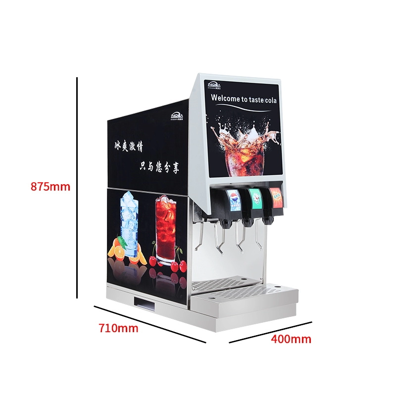 Machine de distributeur de fontaine de soda de fête de restaurant