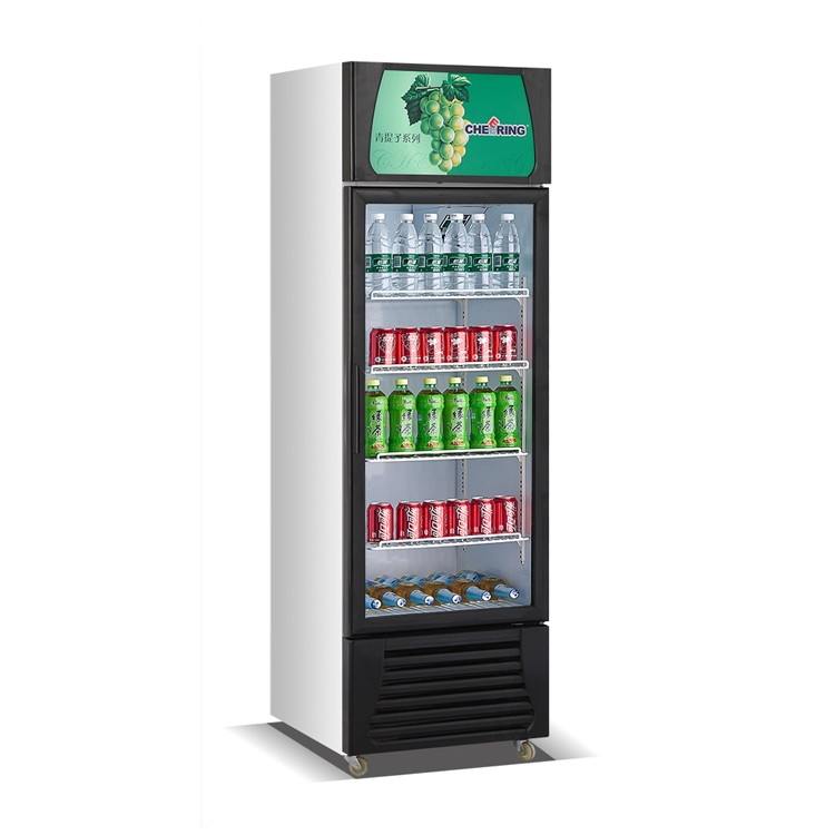 Refroidisseur commercial d'affichage de boisson de porte en verre de réfrigérateur
