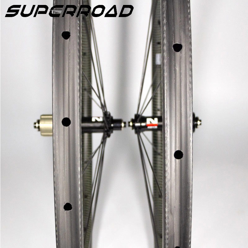 Paire de roues de vélo de route tubulaires de 25 mm Roues en carbone Kevlar
