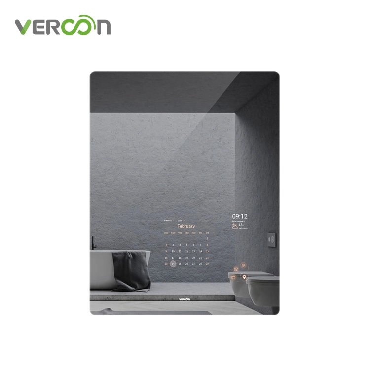 Vercon Miroir de salle de bain intelligent S8 sans bande lumineuse LED