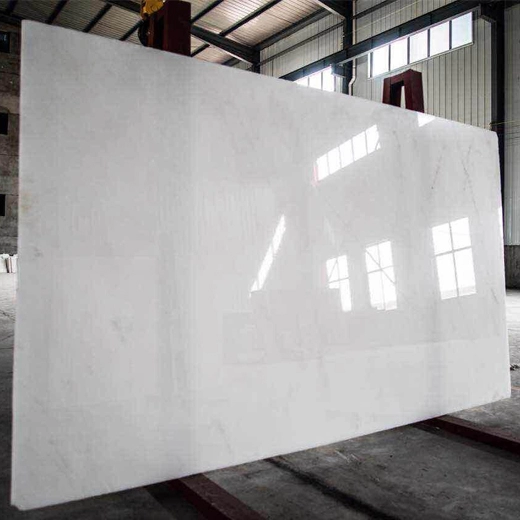 Marbre naturel blanc cristal pour les matériaux en pierre de construction de projets