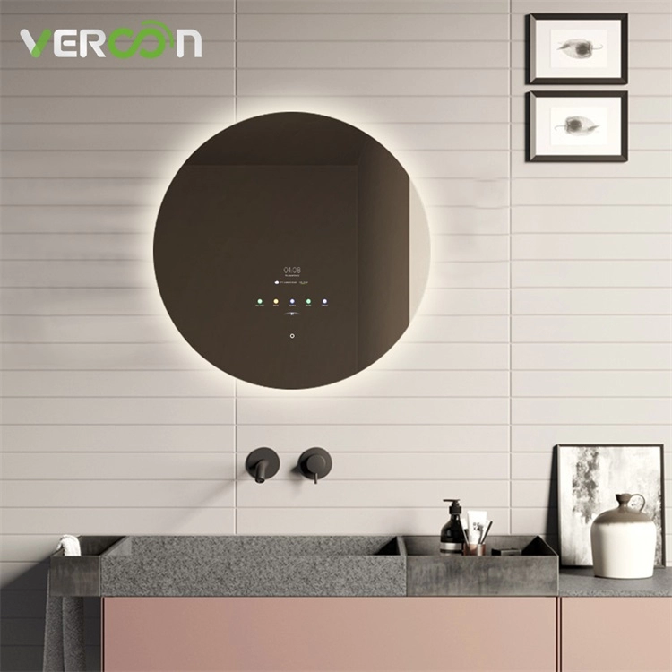 Vercon Smart Miroir de salle de bain Miroir LED rond Amazon