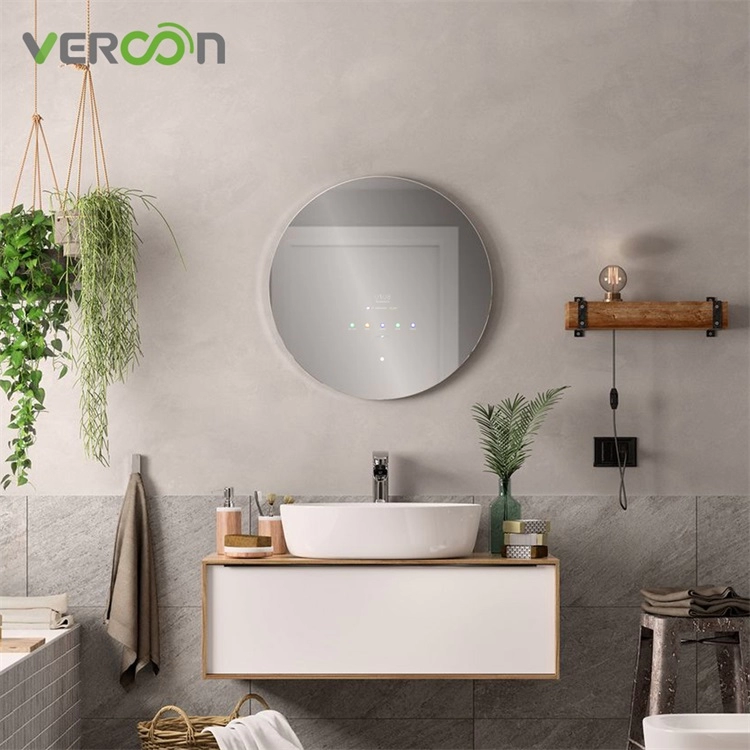 Miroir intelligent de vanité moderne de salle de bains de carte mère adapté aux besoins du client par usine
