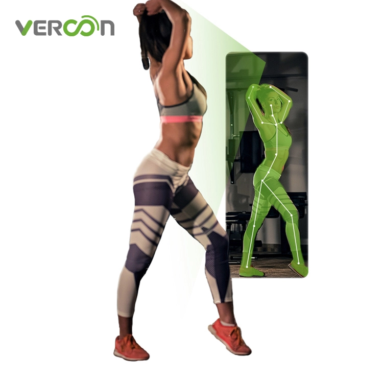 Vercon 32 pouces Home Gym Workout Miroir de fitness intelligent