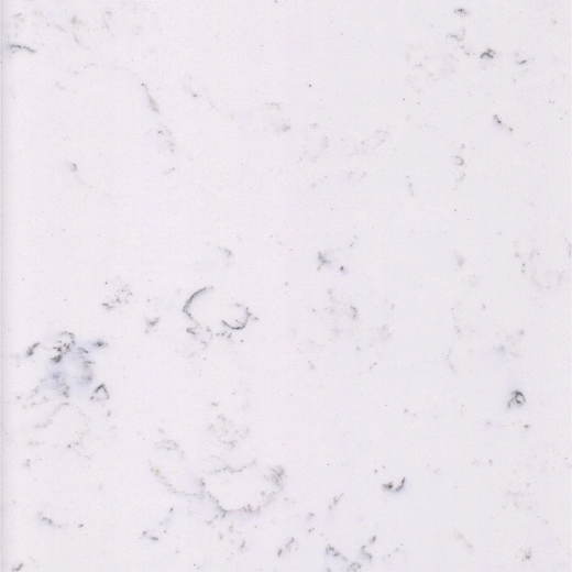 OP6304 Dessus de comptoirs en pierre composite de quartz blanc de Carrare Tiny Grain