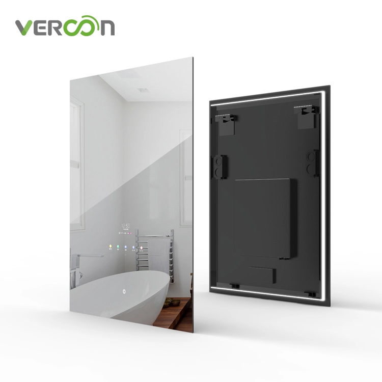 Vercon Dernier miroir magique de salle de bain Android 11 OS avec design rétroéclairé