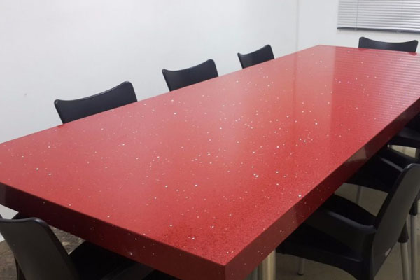 Kitchen worktop quartz slab