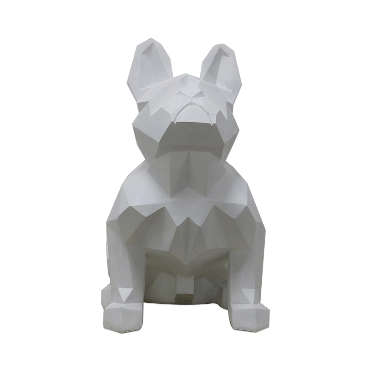 Statue de chien en fibre de verre abstraite vente chaude