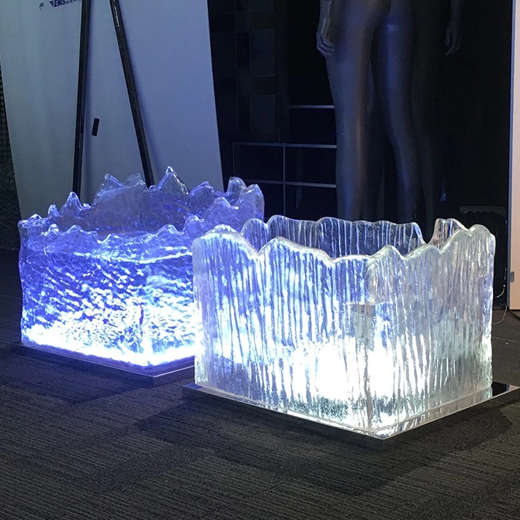Simulation d'été accessoires de glace décoration résine glace cool