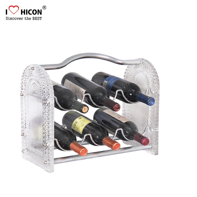 Support d'affichage de vin de comptoir adapté aux besoins du client délicat dans le magasin d'alcool