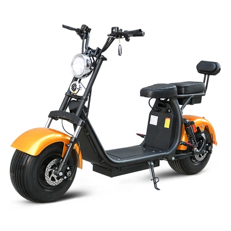 Meilleur prix 1500w scooter 45kmh vitesse max électrique citycoco adulte mode produit citicoco 2 gros gros pneu