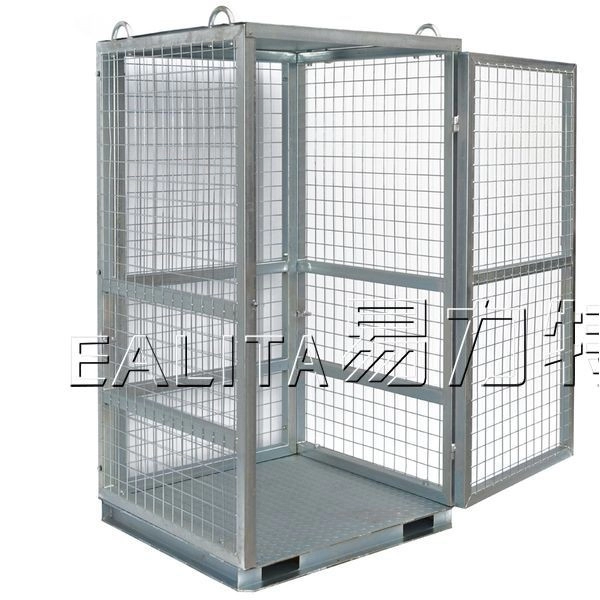 Cage galvanisée de stockage de cylindre avec la porte simple à fermeture manuelle M-GB-CM2