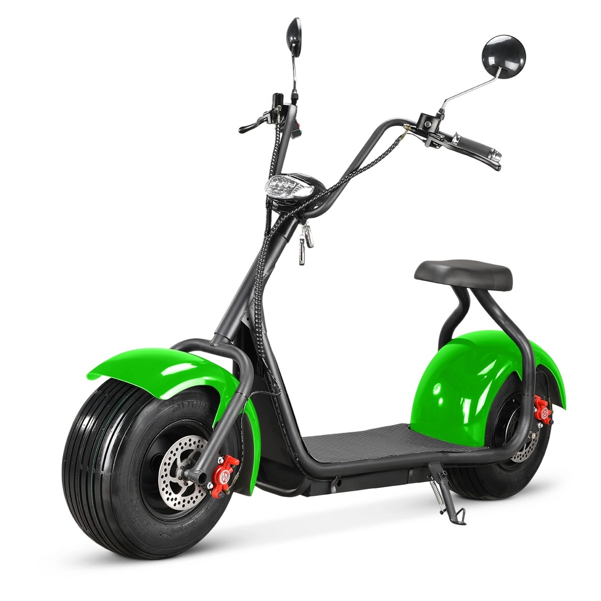 scooter électrique adulte de Citycoco de gros pneu de la CE 1500w avec la batterie d'ion de lithium