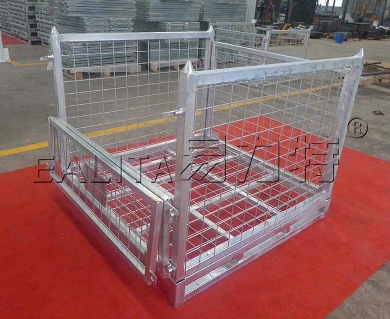 Cage pliable durable de treillis métallique de stockage de grillage M-PCM-01