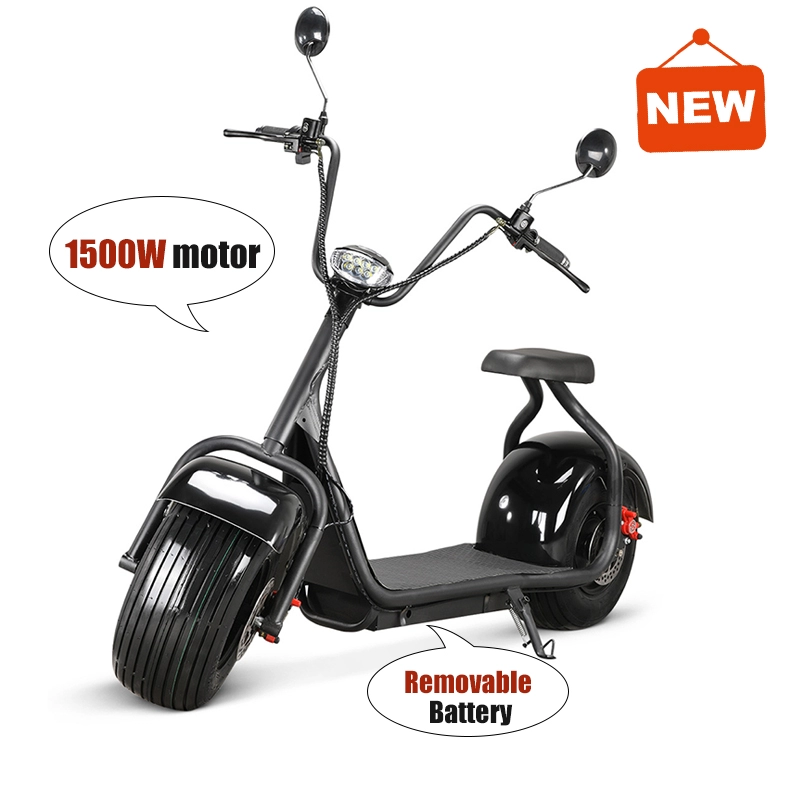 Scooters électriques puissants de moto de 2000w 60kmh de roues du siège deux simples pour des adultes
